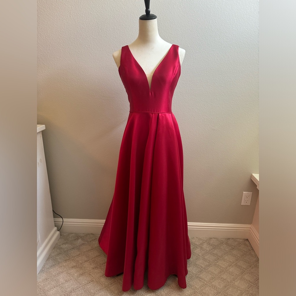 Sherri Hill Red Ball Gown Size 14